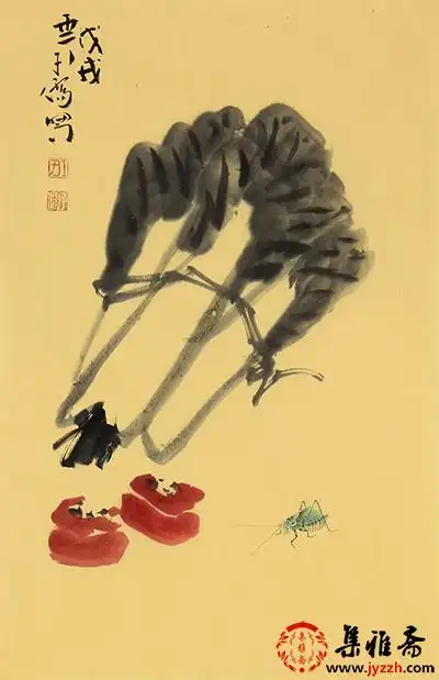 【已售】百财图 王子儒新品果蔬图《白菜图》 _写