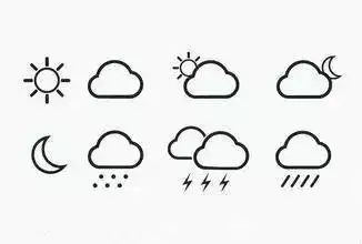 多云的简笔画大图