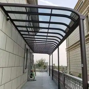 铝合金雨棚阳台户外别墅庭院露台棚耐力板雨搭门面防雨小院遮阳棚