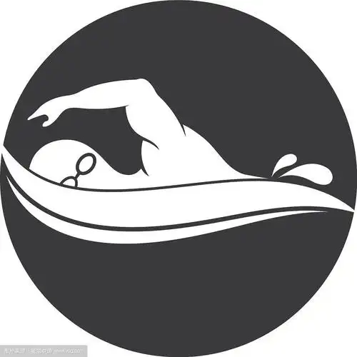 游泳图标标志设计