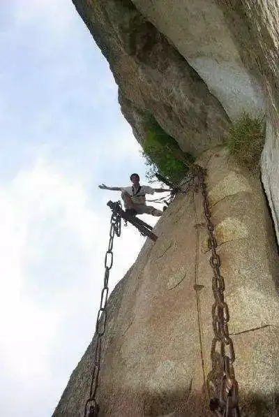 栈道|华山|苍龙岭|南天门|铁索_网易订阅