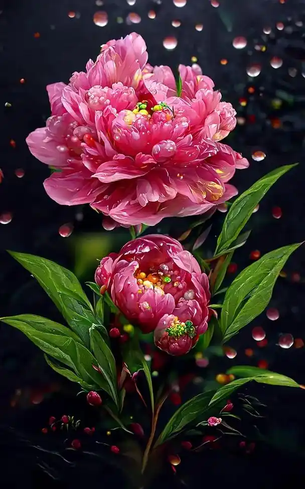 牡丹至始至终都保持着一种高贵的性格,没有一朵花为谁开,没有一 - 抖