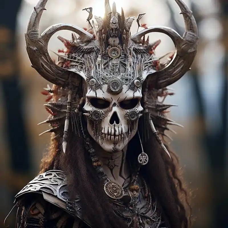 恶魔面具.这要放在万圣节,应该也是相当炸裂的吧.会被带走么? - 抖音