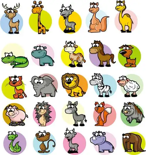 25款可爱动物设计矢量素材
