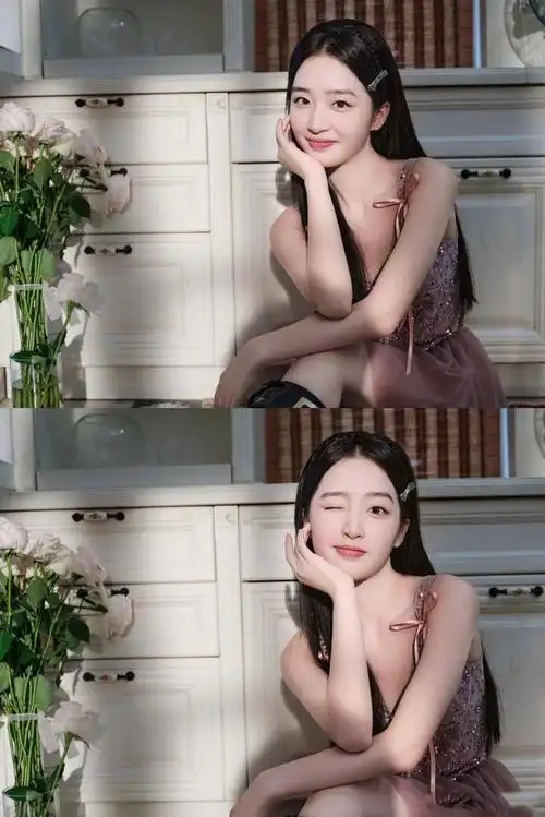 邓恩熙你好星期六造型邓恩熙一身粉色纱裙造型尽显清甜元气