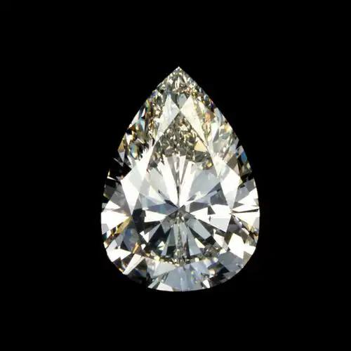 gia证书0.40ct e色 vvs2净度 天然水滴形钻石