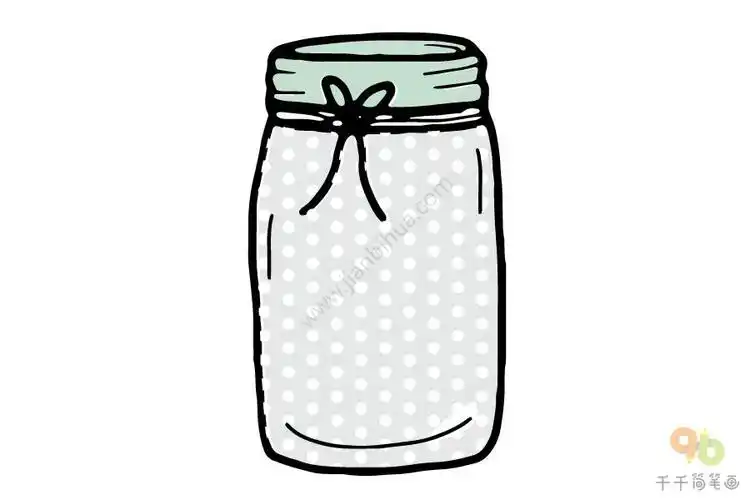 美丽的许愿瓶简笔画