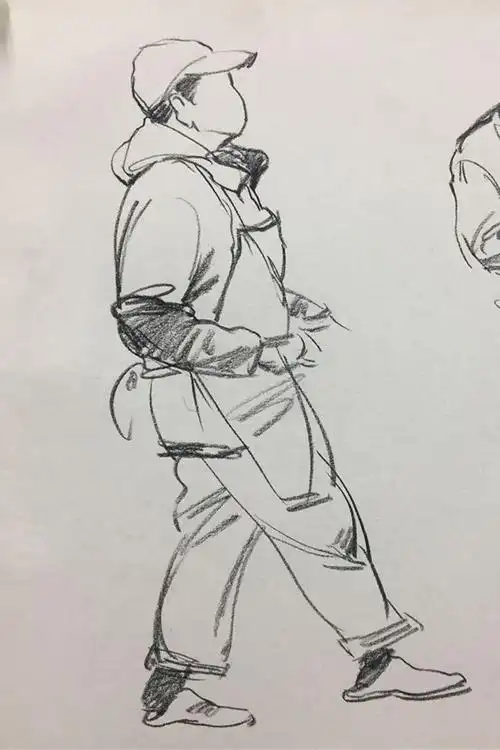 三分钟速写站姿(二)