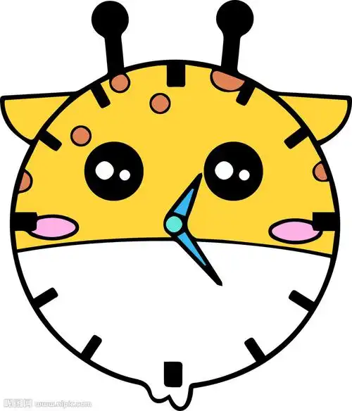 《钟表》卡通动物时钟动物钟表简笔画图片大全儿童简笔画欣赏益智堂简