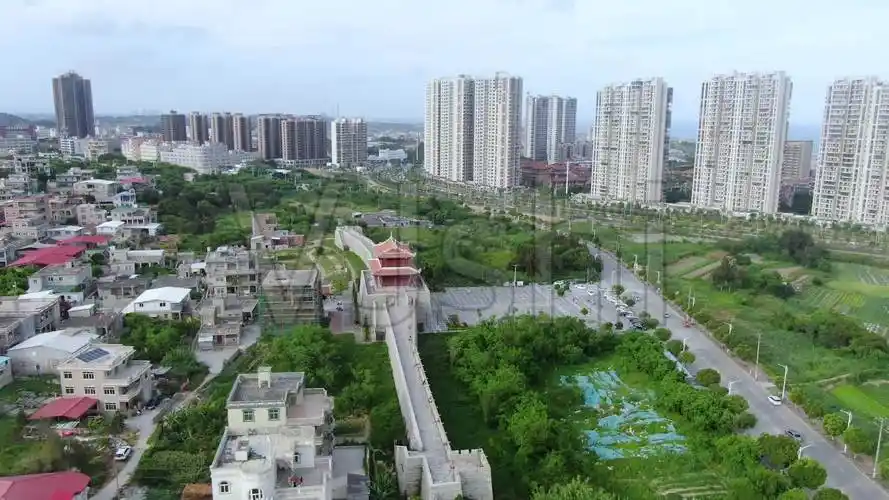 泉州石狮市永宁古城环绕航拍