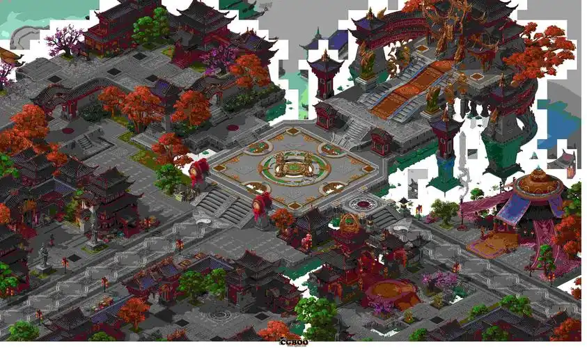 荡神志 场景2.5d地图