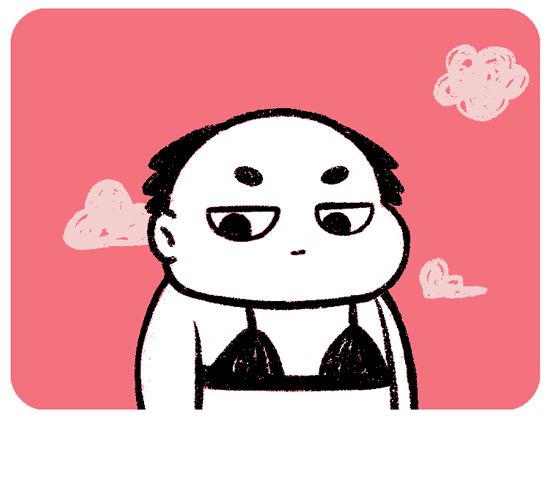 可爱的秃头女孩第一弹