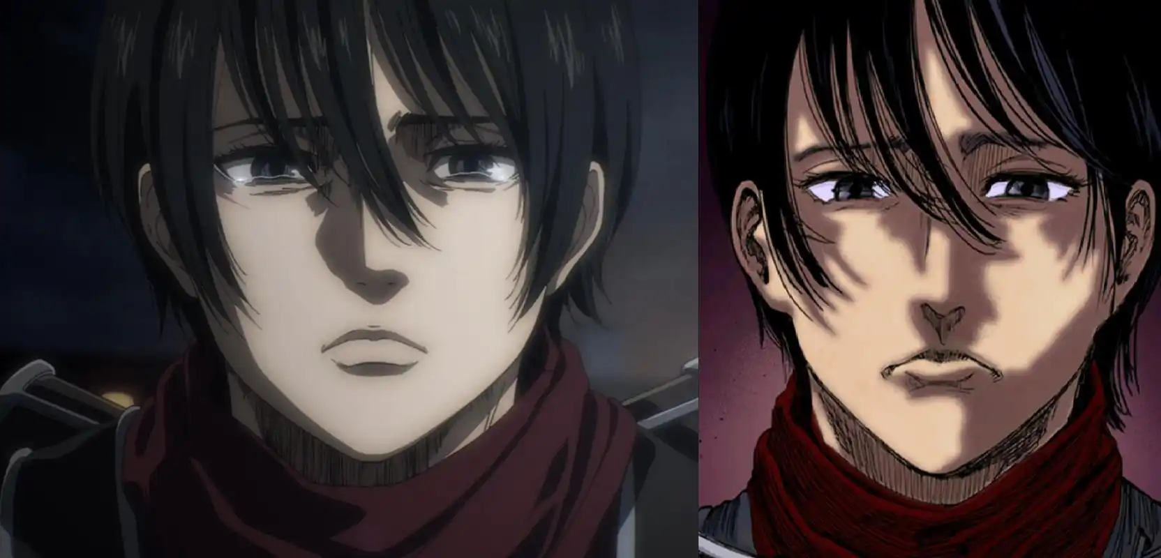 进击的巨人:三笠画风进化史,颜值重回巅峰,艾伦回心转意