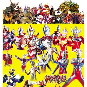 奥特曼全家福奥特曼全家福海报定做房间装饰画奥特兄弟之父之母墙贴画