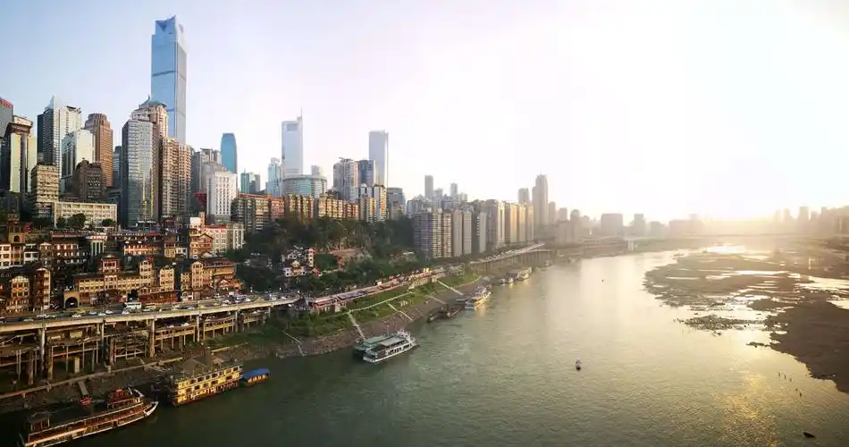 《重庆》重庆江边夜色,洪崖洞