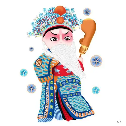 京剧人物插画练习