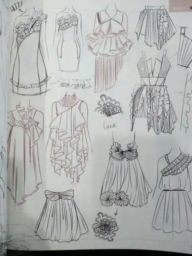 未来服装简笔画