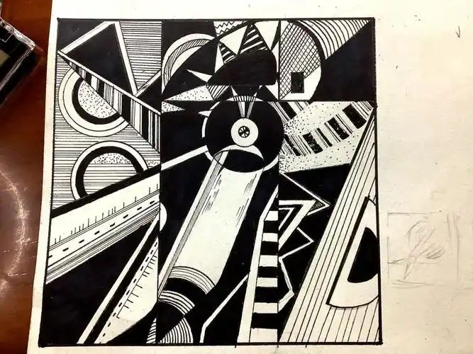 设计构成练习剪刀结构重组