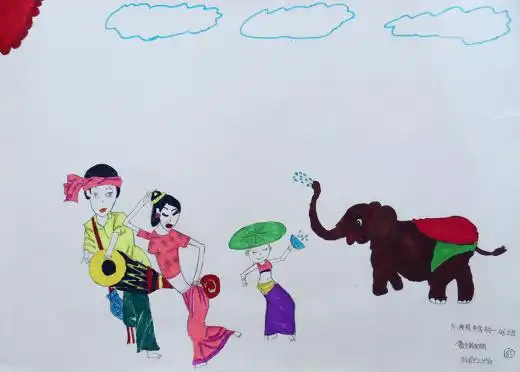 西双版纳"2020难忘泼水节"迪升大药房 中小学绘画大赛(青少年组)