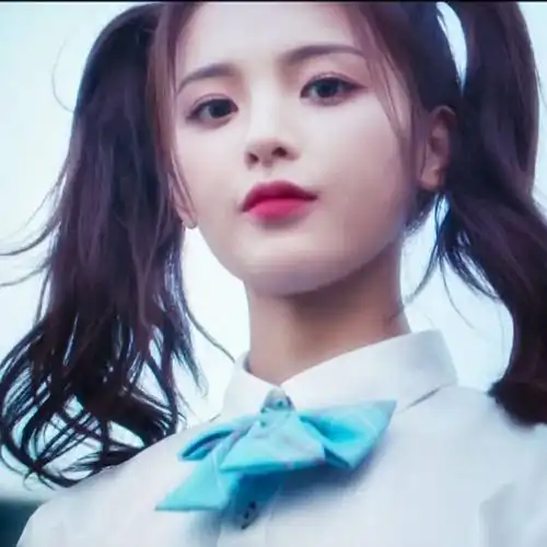 杨超越绿色挑染双马尾#杨超越ycy#杨超越中.