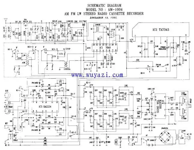 ta7335和ta7640组装的收音机电路图