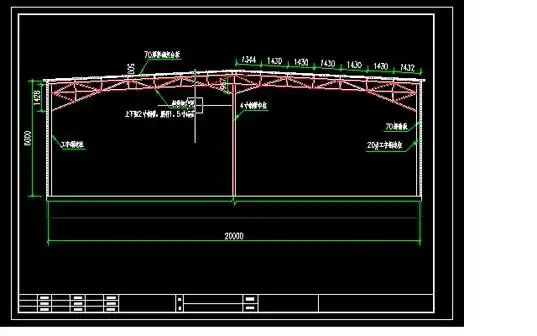 10米三角钢屋架和30米跨钢桁架图纸 20米跨单层工业厂房钢结构排架