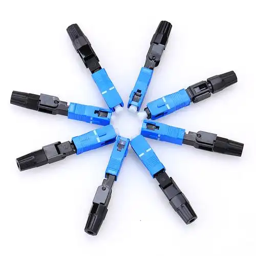 电信级sc光纤冷接子冷接头ftth预埋式皮线光缆大方口