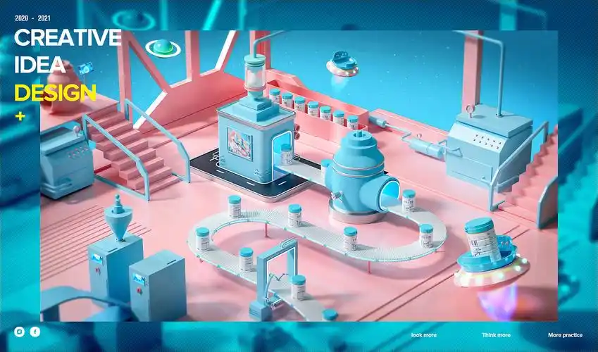 c4d电商场景海报产品建模效果图渲染创意数字3c数码