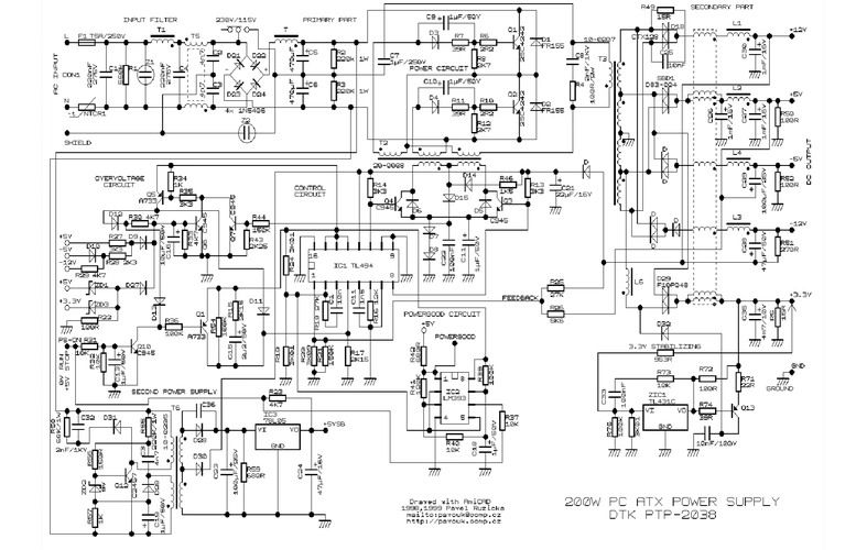atx开关电源电路图115-230v1