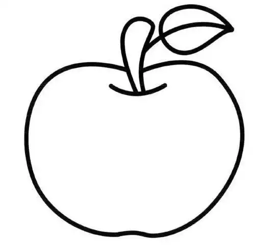 幼儿苹果简笔画水果简笔画
