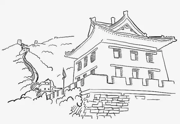 手绘地图简笔画简单儿童简笔画地图卡通怎么画中国地图简笔画地标建筑