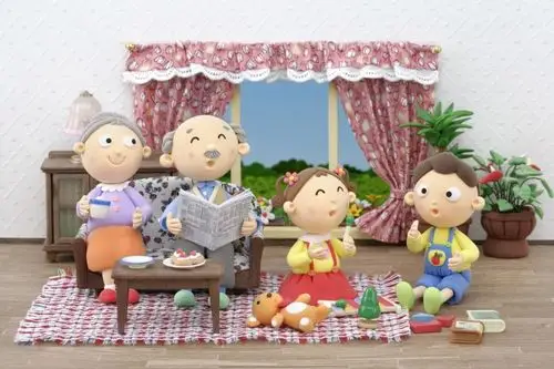卡通人物家庭情景图片 - 第45张