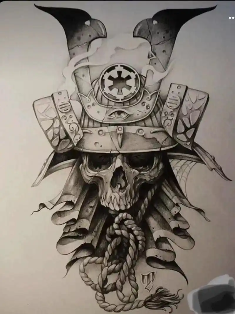 日本武士纹身手稿(多图) 日本武士纹身手稿(多图)