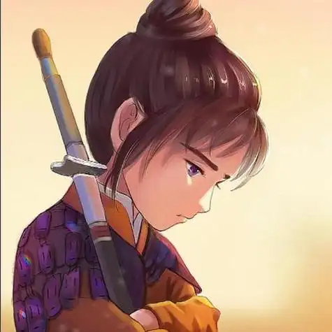 致敬《大话西游》q版紫霞至尊宝插画不一样的情侣头像和壁纸头像