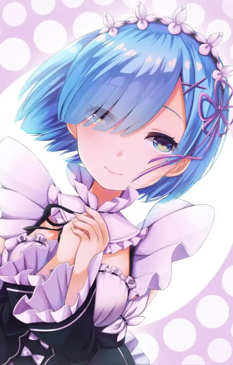 雷姆高清手机壁纸图片分享,贵为可爱动漫少女代表的她真的很美丽