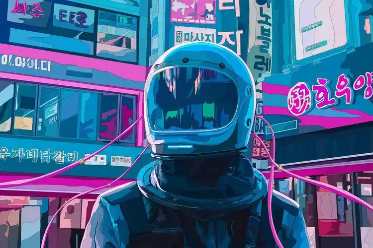 机械城市印象——赛博朋克风格插画创作