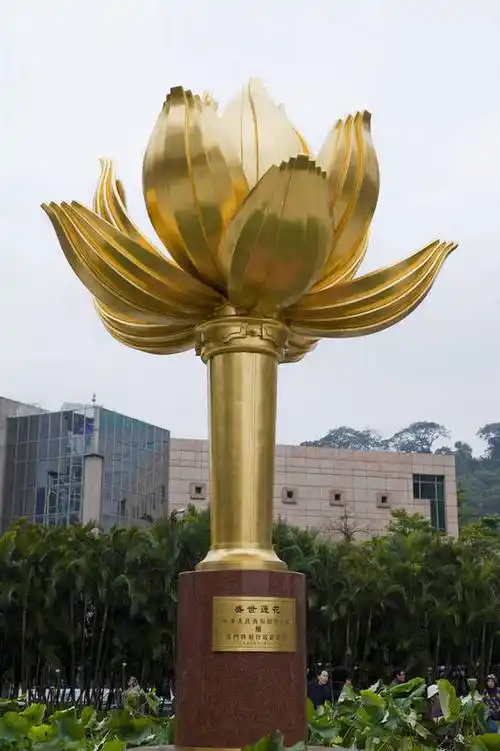 白天,旅游,度假,名胜古迹,标志建筑,城市,地标,建筑,莲花,雕塑,澳门