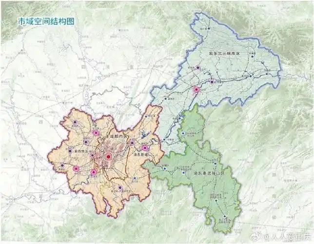 重庆最新版的国土空间规划公布,重庆分为主城都市区,渝东北三峡库区