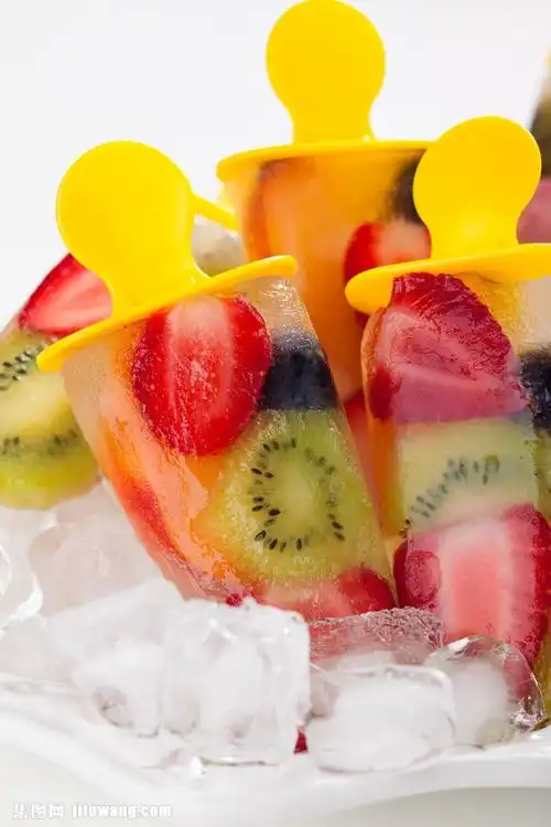 水果冰棍摄影图片