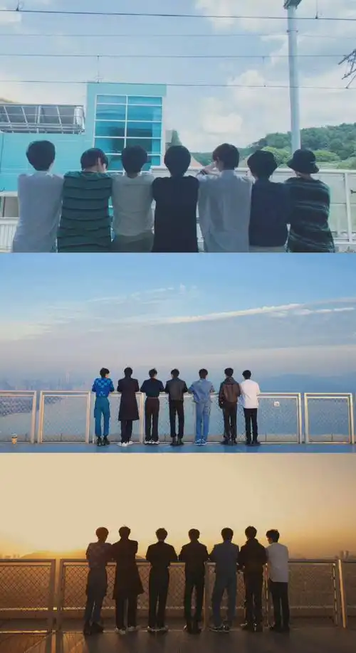 时代少年团爆米花#栏杆背影照2.0了90@时代少年团