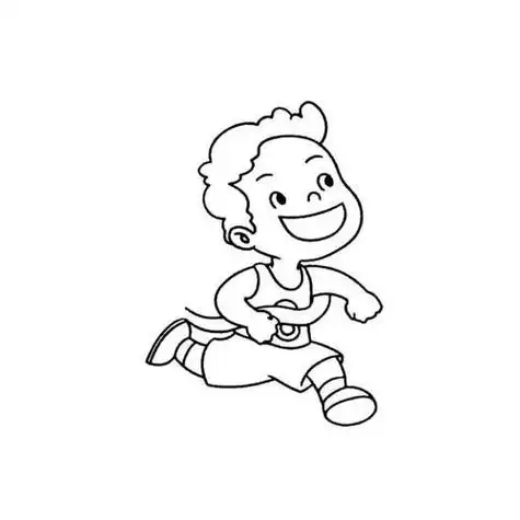 田径运动会人物简笔画 第1页