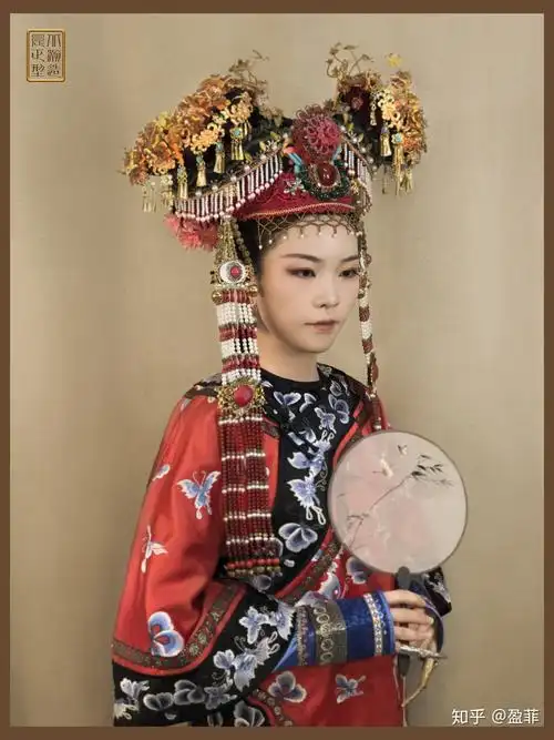 瀚正纯手工制作清末民初挑杆钿子