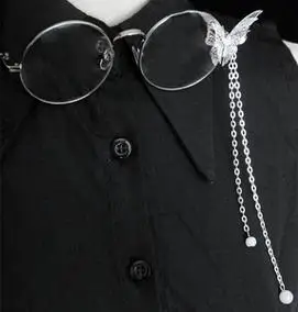 古风流苏眼镜汉服复古眼镜装饰网红道具眼镜配饰洛丽塔lolita蝴蝶