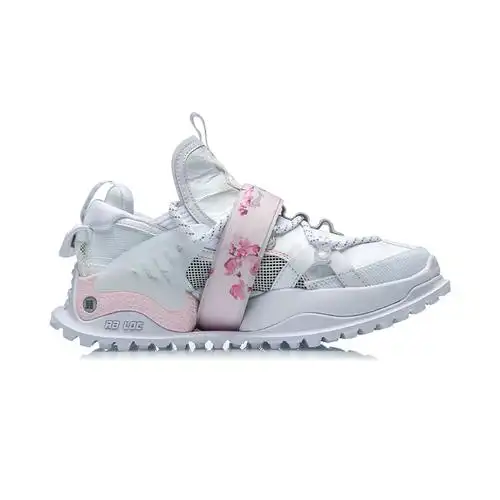 李宁盘古樱花限定定版2021女子反光减震回弹运动休闲鞋