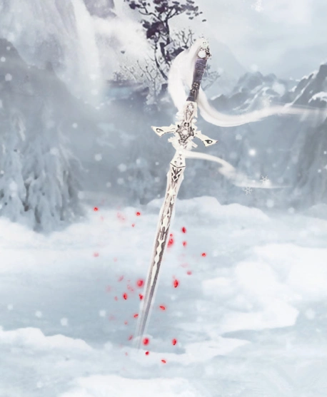 狮子座古风武器是淑世之道,剑上的凤凰十分的抢眼,泛着红色的火焰