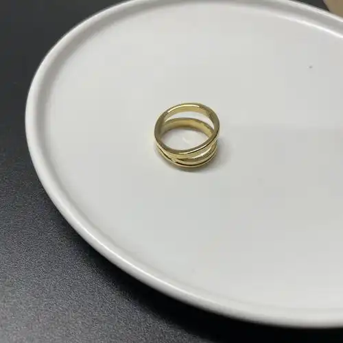 饰品戒指不褪色欧美ins博主款个性潮牌双圈指环戒指