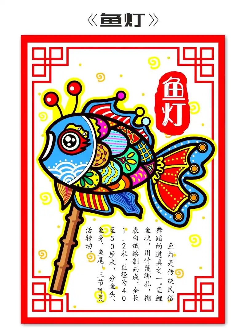 鱼灯主题画简单.#创作灵感 传统文化鱼灯主题画绘画教程来啦# - 抖音