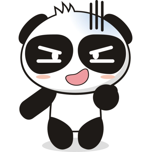 黑白熊表情包第一弹