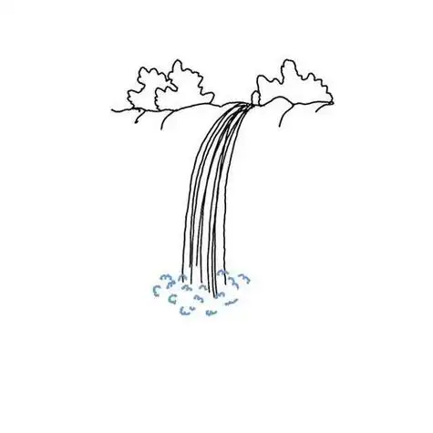 河里的水怎么画简笔画