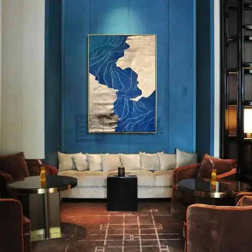 层叠之梦现代艺术绘画北欧风格装饰画立体工艺画酒店大堂玄关画淘宝网